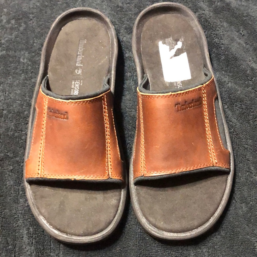 Timberland leather slides